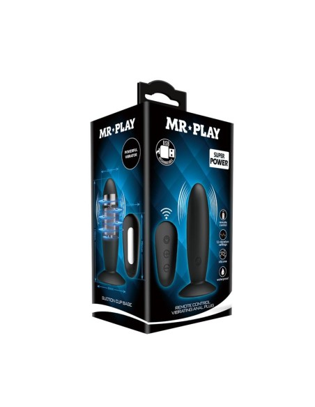 Mr. Play Plug Anal con Vibración y Control Remoto USB