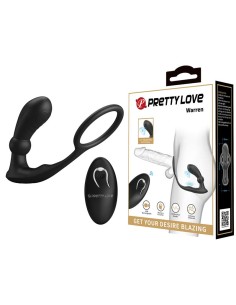 Warren Plug Anal y Anillo para el Pene con Vibración y Pulsación a Control Remoto
