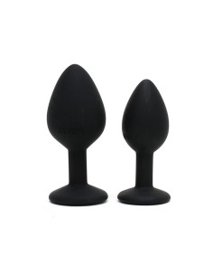 Set de 2 Plugs con Joya Berlin Negro 2