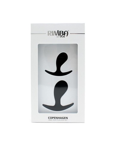 Set de 2 Plugs Anatómicos Copenhagen Negro