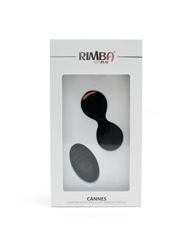 Bolas Kegel con Vibración y Control Remoto Cannes Negro