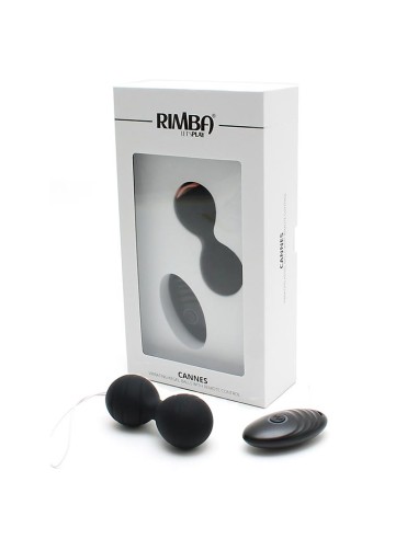 Bolas Kegel con Vibración y Control Remoto Cannes Negro