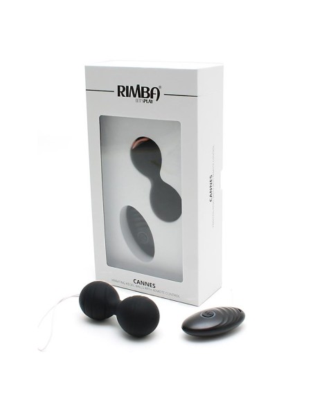 Bolas Kegel con Vibración y Control Remoto Cannes Negro