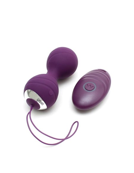 Bolas Kegel con Vibración con Control Remorto Cannes Purpura