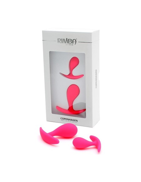 Set de 2 Plugs Anales Anatómicos Copenhagen Rosa