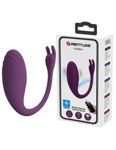 Catalina Huevo Vibrador con APP Púrpura