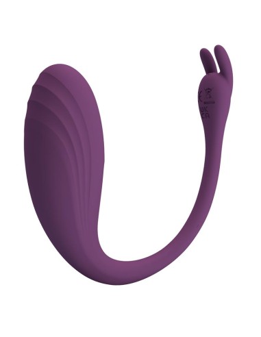 Catalina Huevo Vibrador con APP Púrpura