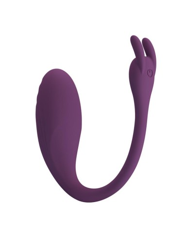 Catalina Huevo Vibrador con APP Púrpura