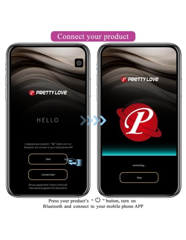 Jefferson Plug Anal con Vibración y Electroshock con APP