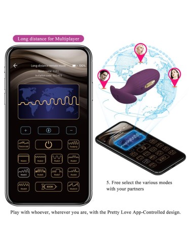 Jefferson Plug Anal con Vibración y Electroshock con APP