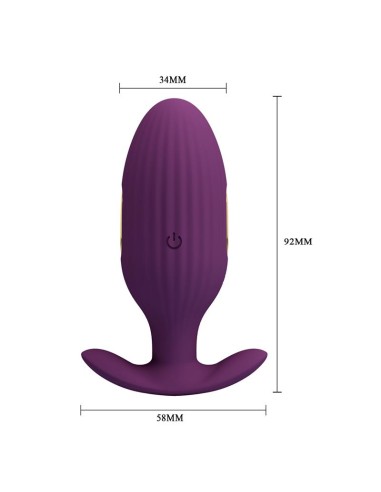 Jefferson Plug Anal con Vibración y Electroshock con APP