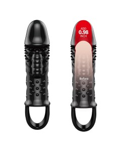 Funda para el Pene con vibracón Negro 2