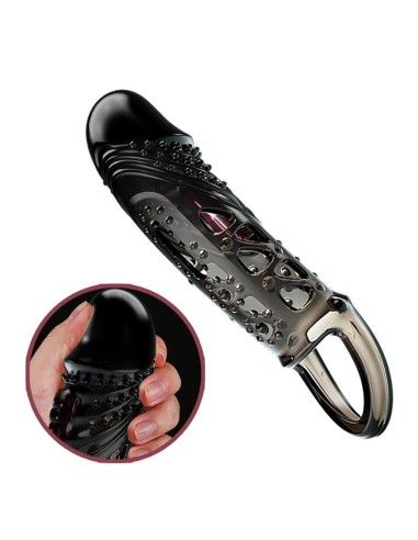 Funda para el Pene con vibracón Negro