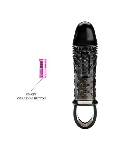 Funda para el Pene con vibracón Negro