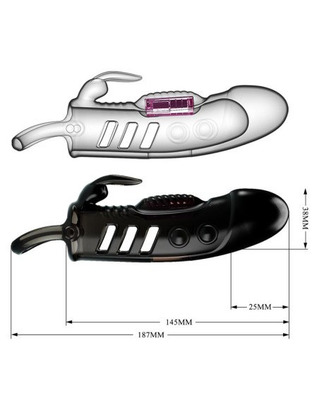 Funda para el Pene con Vibración Negro