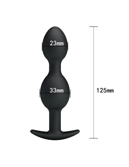 Pretty Love Plug Anal Pesado Color Negro