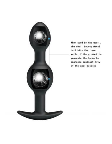 Pretty Love Plug Anal Pesado Color Negro