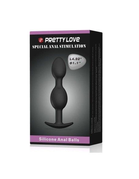 Pretty Love Plug Anal Pesado Color Negro