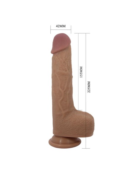 Tommy Dildo Realista con Vibración y Thrusting con Contorl Remoto