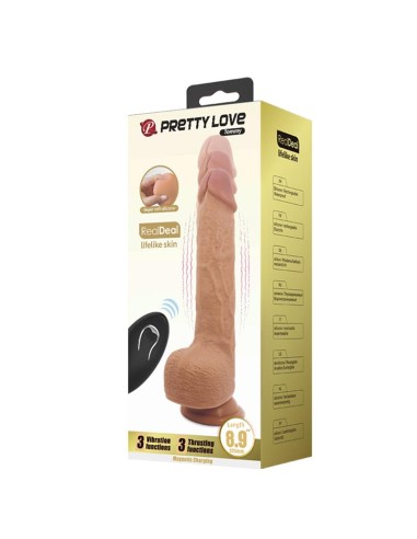 Tommy Dildo Realista con Vibración y Thrusting con Contorl Remoto