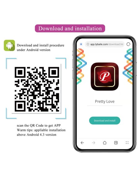 Abner Huevo Vibrador con App Lila