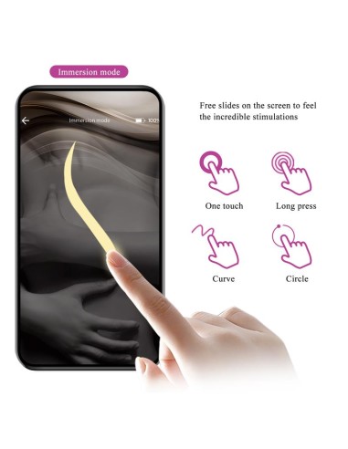 Abner Huevo Vibrador con App Lila