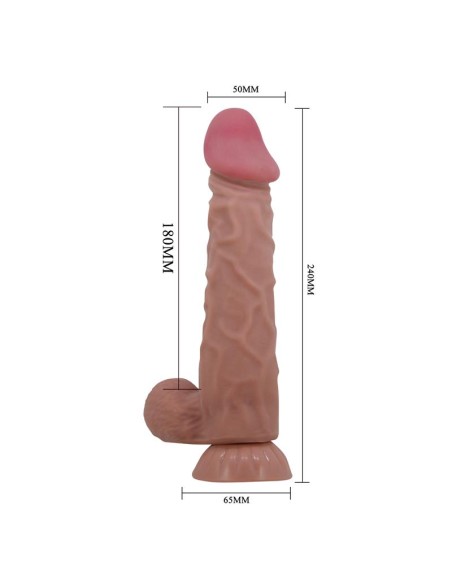 Dildo Realista Piel Deslizante 24 cm