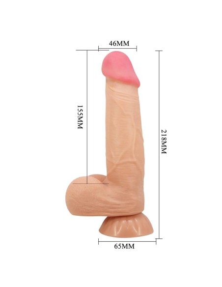 Dildo Realista Piel Deslizante 21.8 cm