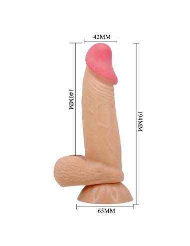 Dildo Realista con Piel Deslizante 19.4 cm