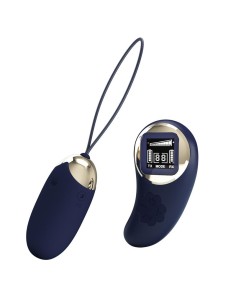 Mina Huevo Vibrador con Control Remoto Pantalla Digital Azul 2