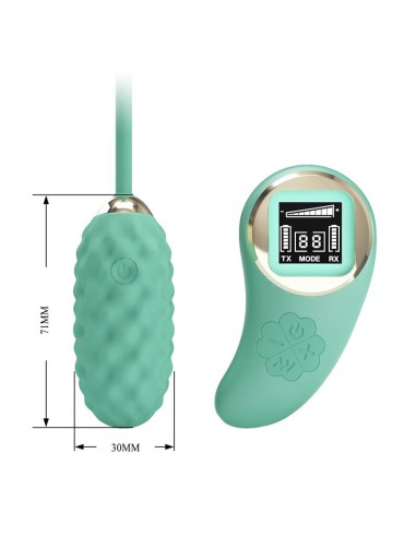 Vivian Huevo Vibrador con Control Remoto Pantalla Digital Verde