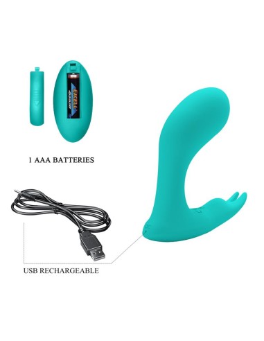 Idabelle Estimulador con Vibración y Pulsación con Control Remoto
