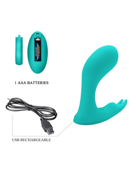 Idabelle Estimulador con Vibración y Pulsación con Control Remoto
