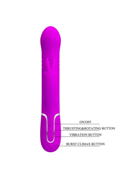 Coale Vibrador con Bolas Rotatorias y Up and Down USB