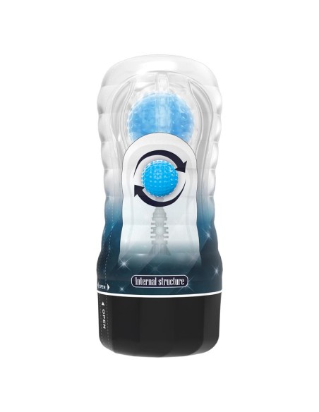 Planet Ball-Rolling Masturbador Azul