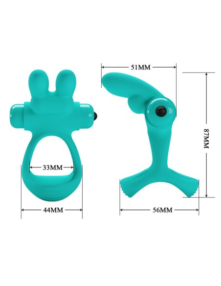 Anillo para el Pene con Vibración Passionate Dante Verde