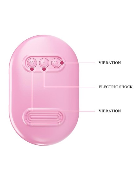 Surprise Box Huevo Vibrador y Pinzas para Pezones con Electro Estimulación Rosa