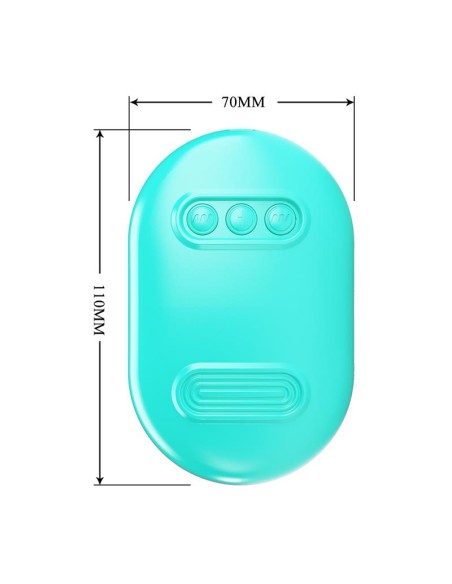 Surprise Box Huevo Vibrador y Pinzas para Pezones con Electro Estimulación Azul