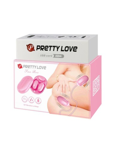 Fun Box Balas Vibradoras con Control Remoto Rosa