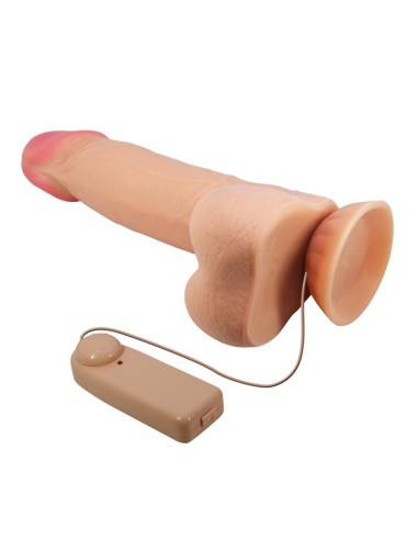 Vibrador Realista con Control Remoto, Doble Densidad y Piel Deslizante