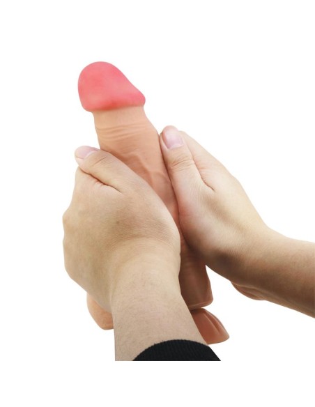 Vibrador Realista con Control Remoto, Doble Densidad y Piel Deslizante