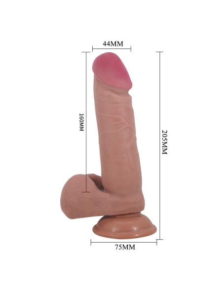 Dildo con Piel Deslizante 20.5 cm