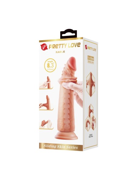 Dildo Piel Deslizante Kable 8.3 - 21 cm