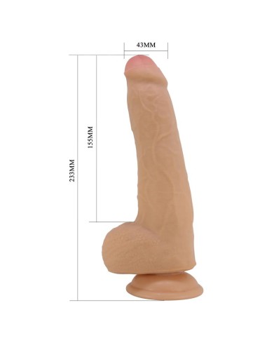 Dildo Realista con Testículos y Piel Deslizante 23.3 cm