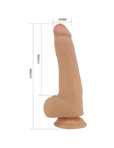 Dildo Realista con Testículos y Piel Deslizante 23.3 cm
