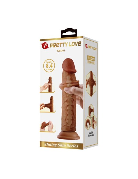 Dildo con Piel Deslizante 21.4 cm