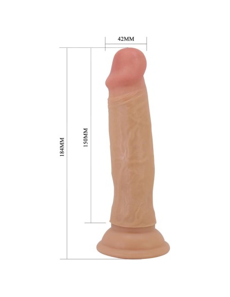 Dildo con Piel Deslizante 18.4 cm