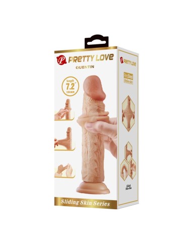Dildo con Piel Deslizante 18.4 cm