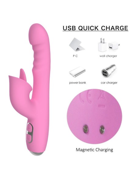 T-May Vibrador con Empuje y Movimiento Swing