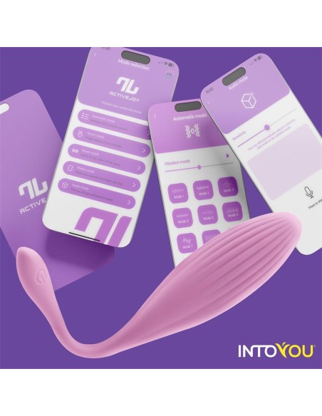 Huevo Vibrador con Bolas Internas con Rotación y APP USB
